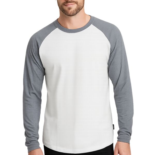 🍁 Unisex Raglan Long Sleeve Union Made T-Shirt Thumbnail