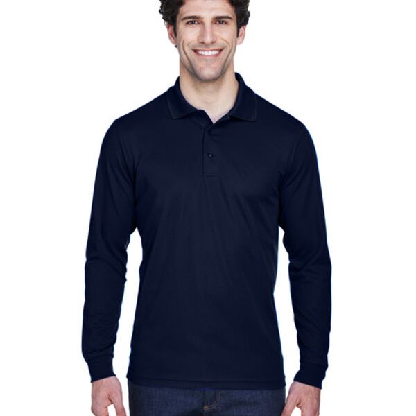 Men's Tall Pinnacle Performance Long-Sleeve Piqué Polo Thumbnail